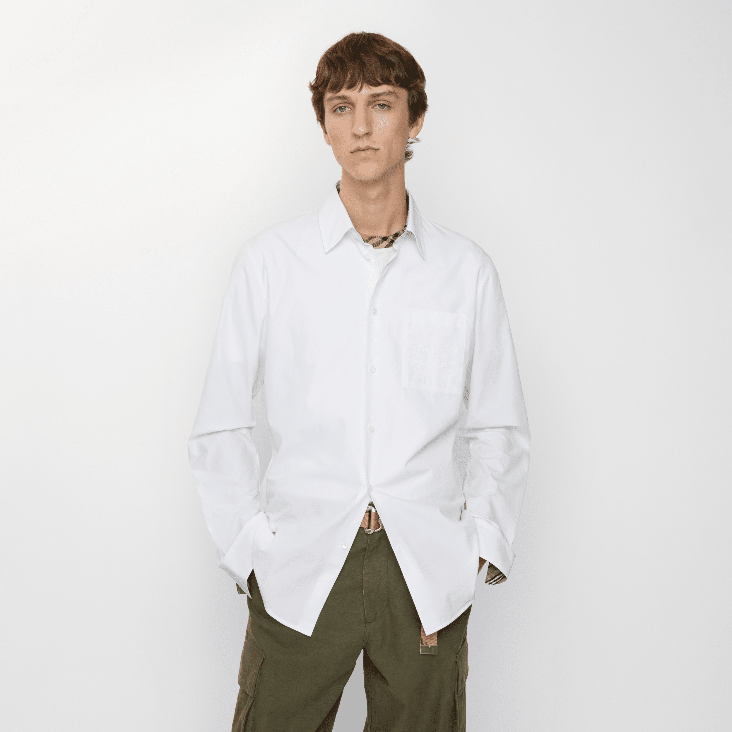 Burberry Regular Fit Cotton Poplin Shirt