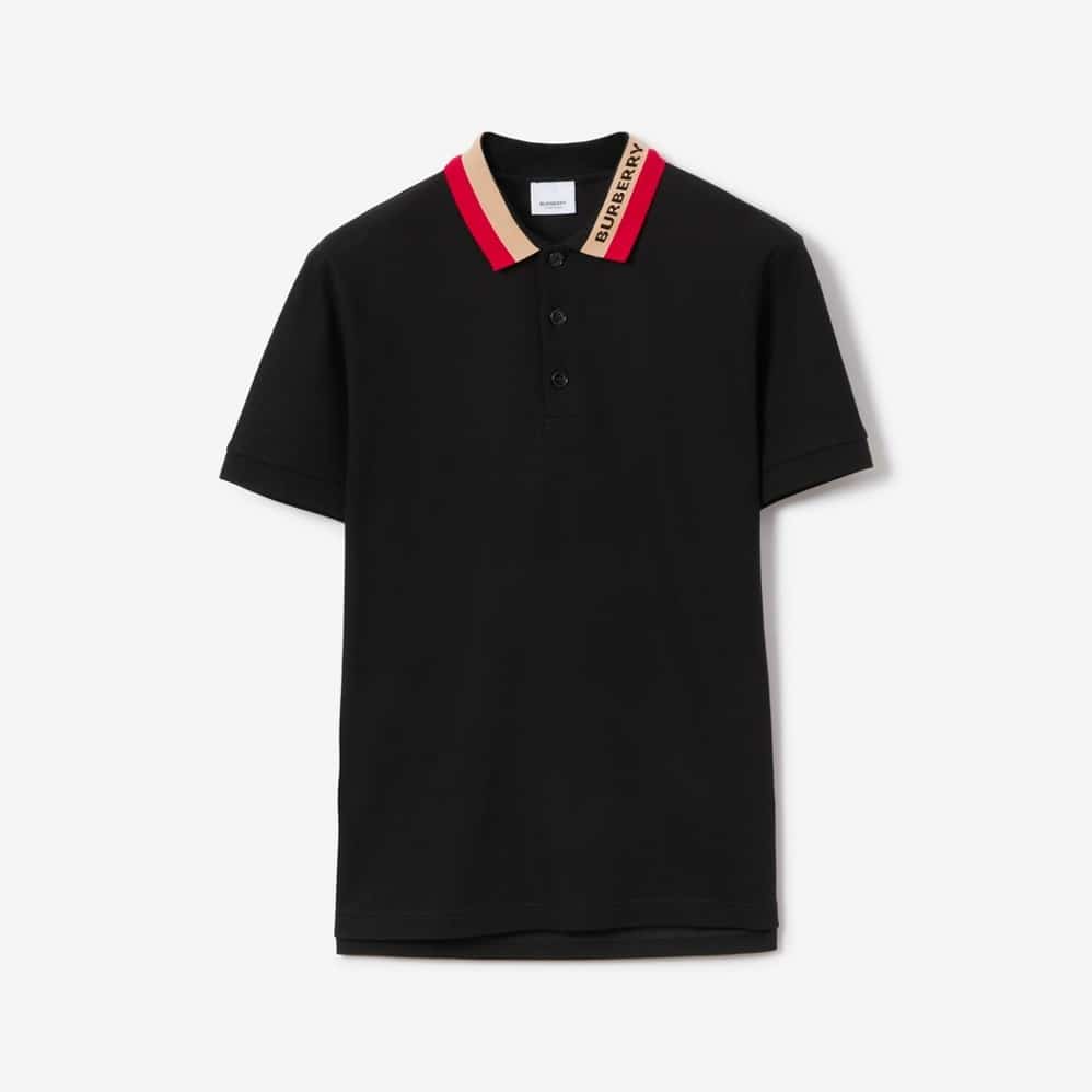 Logo Detail Cotton Piqué Polo Shirt