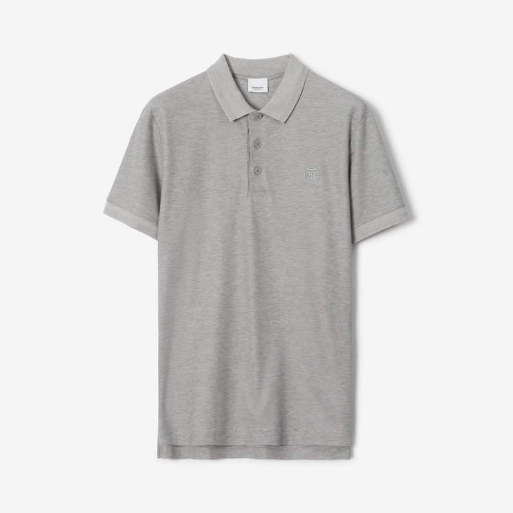 Monogram Motif Cotton Piqué Polo Shirt