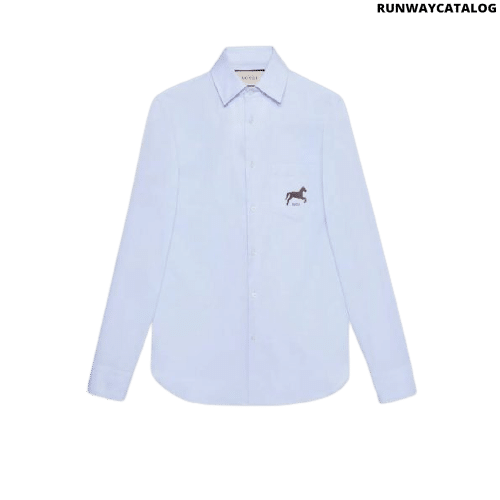 Gucci Cotton shirt with horse fil coupé