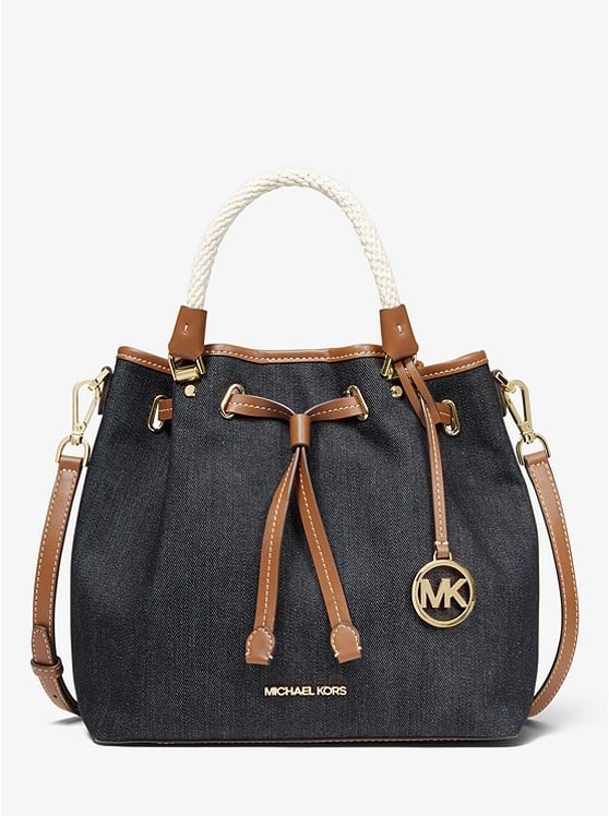 Michael Kors Blakely Large Denim Bucket Bag