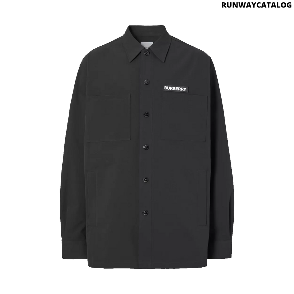 Burberry Embroidered Globe Graphic Shirt