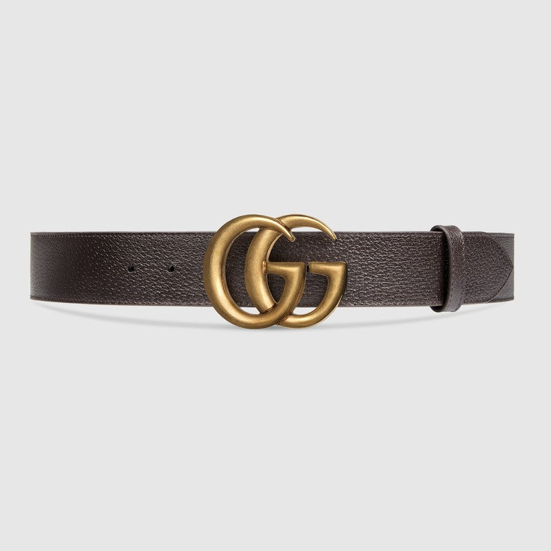 Gucci Leather belt with Double G buckle