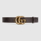 Gucci Leather belt with Double G buckle