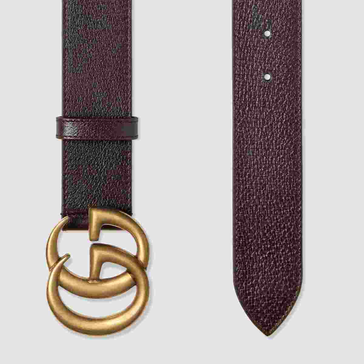 Gucci Leather belt with Double G buckle