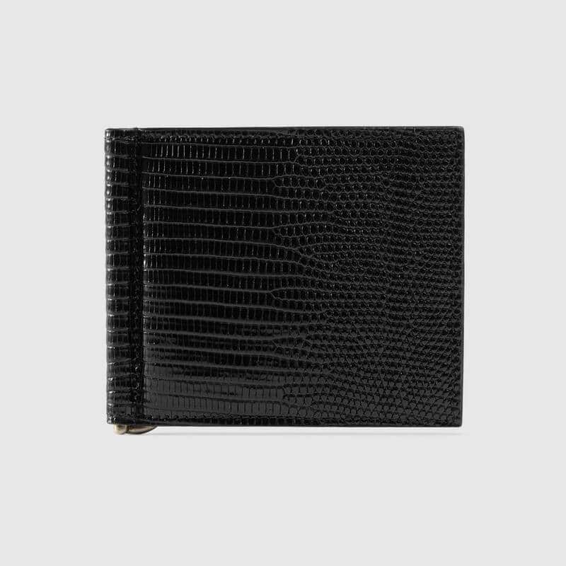 Gucci Lizard Money Clip Wallet