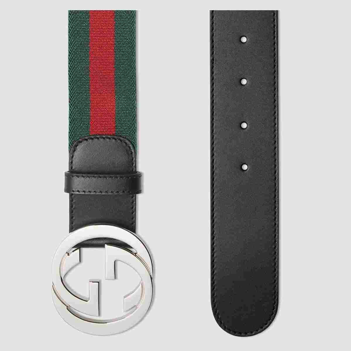 Gucci Web belt with G buckle