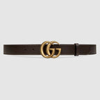 Gucci Leather belt with Double G buckle
