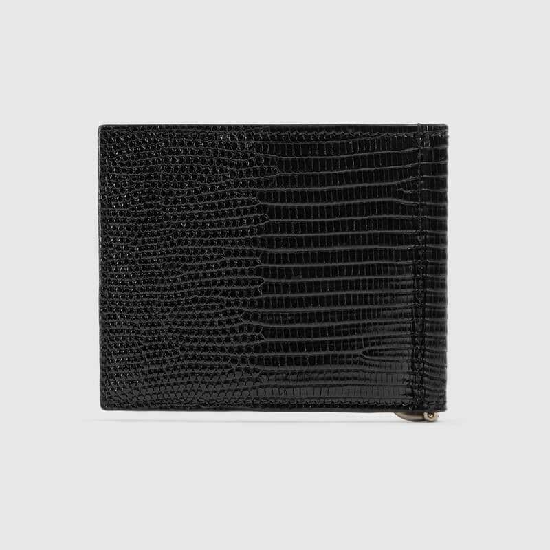 Gucci Lizard Money Clip Wallet