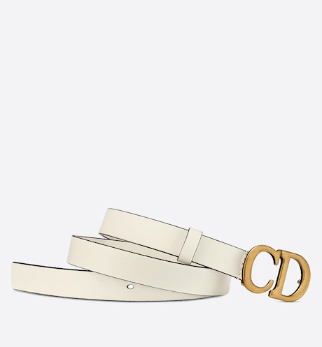 Christian Dior Saddle Women Belt Latte Ultrasoft Calfskin, 20 MM