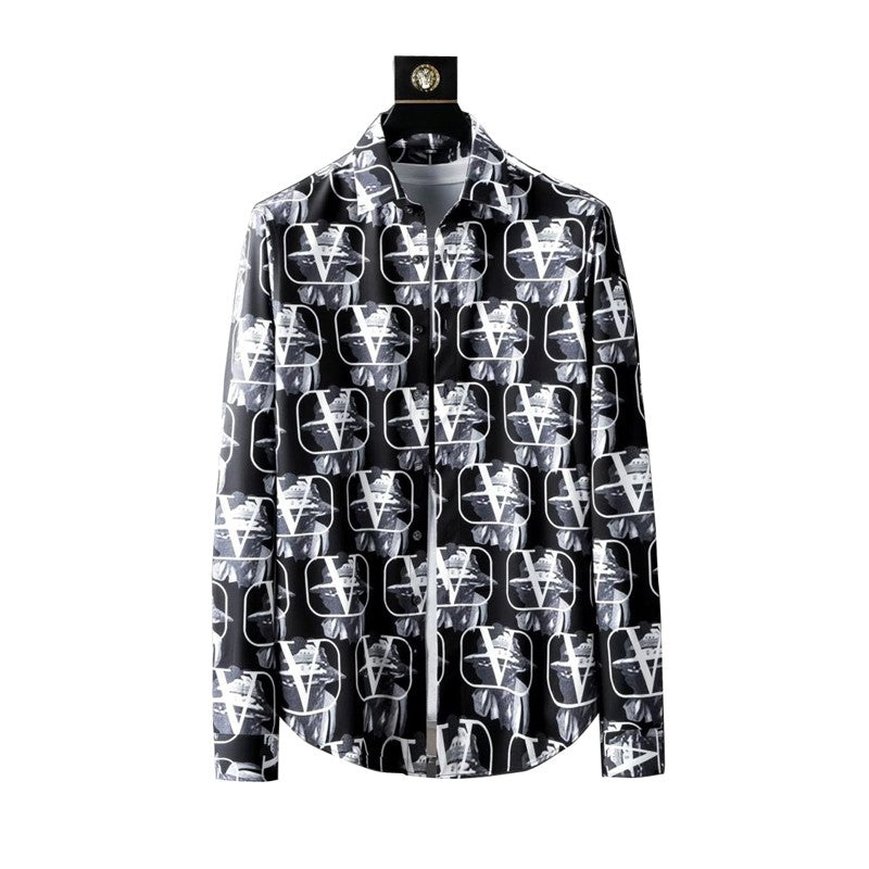 Valentino Black Print Shirt