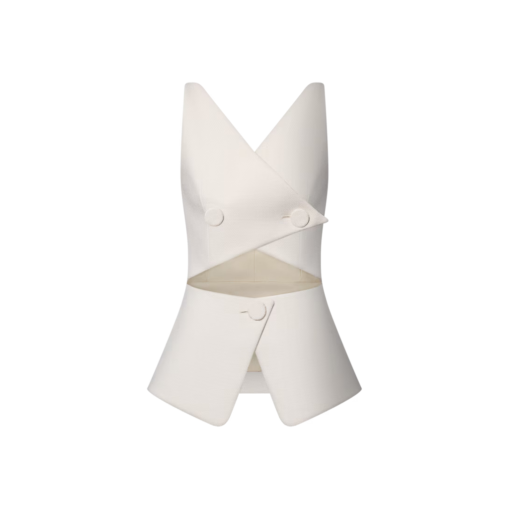 Cut-Out Waistcoat Top