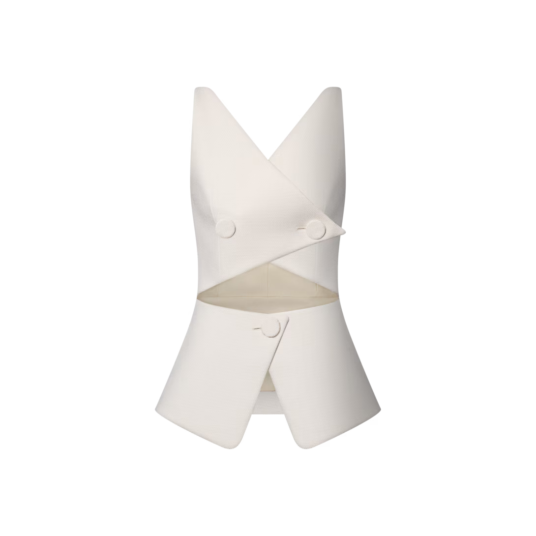 Cut-Out Waistcoat Top
