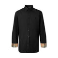 Burberry Slim Fit Monogram Motif Stretch Cotton Poplin Shirt
