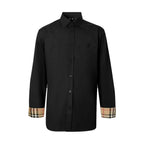Burberry Slim Fit Monogram Motif Stretch Cotton Poplin Shirt