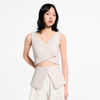 Cut-Out Waistcoat Top