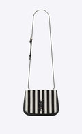 YSL SPONTINI Small satchel in ponyskin-look leather with a striped print bag