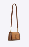 YSL Book Bag in leather and suede