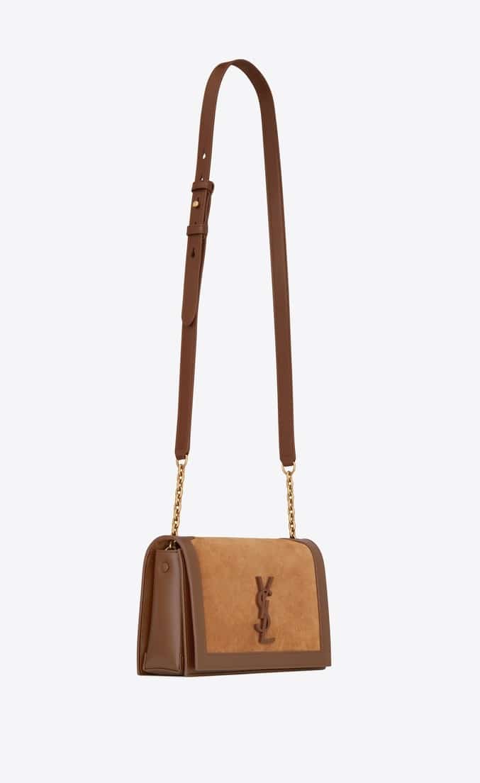 YSL Book Bag in leather and suede
