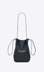 YSL Teddy bucket bag in lambskin