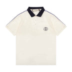 Gucci Side Stripe Logo Pique Polo