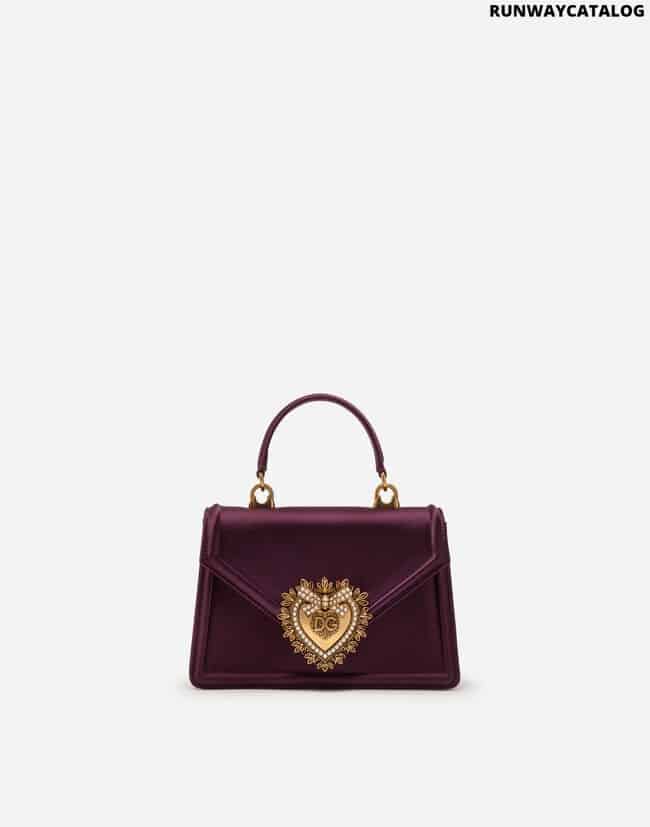 DOLCE &amp; GABBANA SMALL SATIN DEVOTION BAG