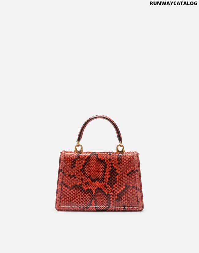 DOLCE&amp;GABBANA SMALL DEVOTION BAG IN PYTHON