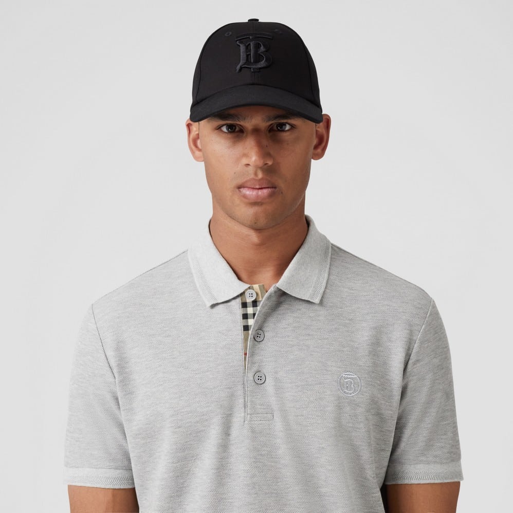 Monogram Motif Cotton Piqué Polo Shirt