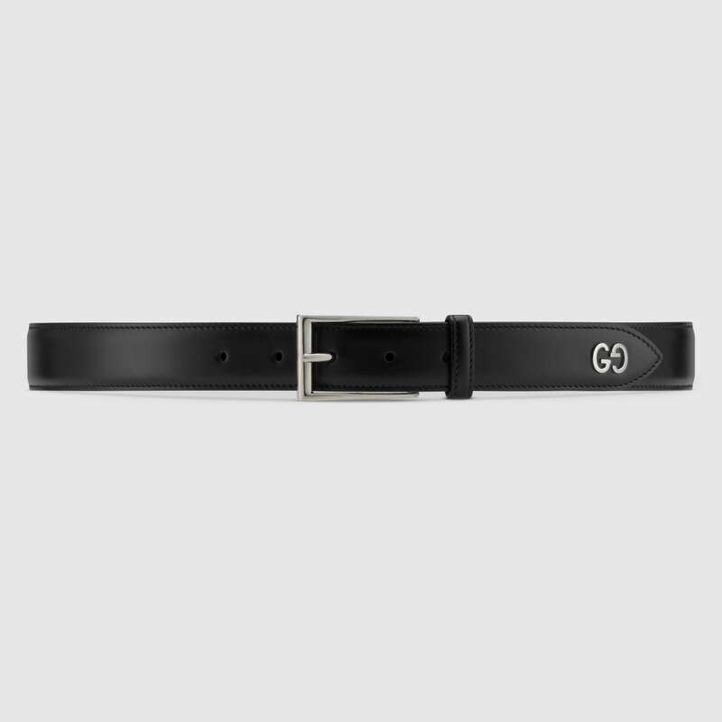 Gucci Leather belt with GG detail