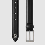 Gucci Leather belt with GG detail