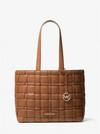 Michael Kors Ivy Medium Woven Tote Bag