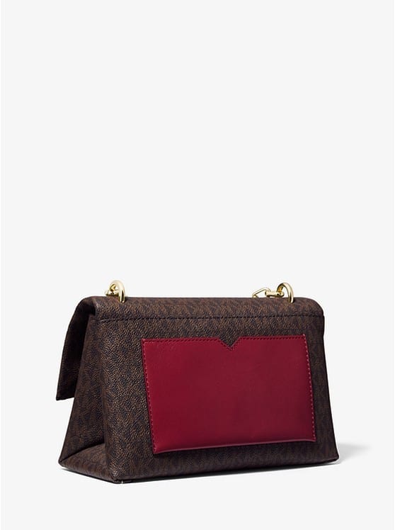 MICHAEL KORS Cece Medium Logo and Leather Shoulder Bag