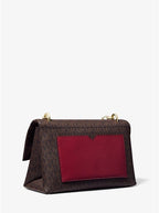 MICHAEL KORS Cece Medium Logo and Leather Shoulder Bag