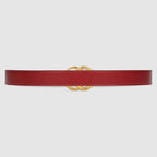 Gucci GG Marmont Belt with Shiny Buckle