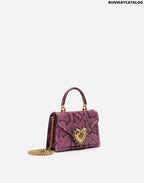 DOLCE&amp;GABBANA SMALL DEVOTION BAG IN PYTHON