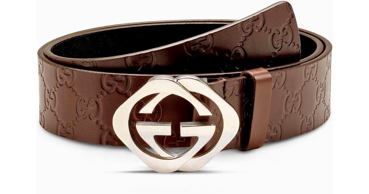 Gucci Guccissima Belt with Square G Buckle