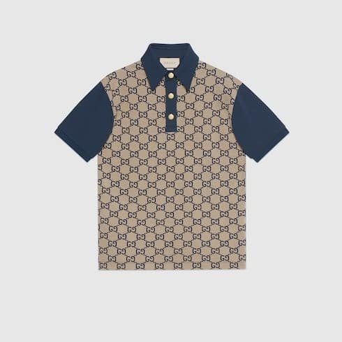 GUCCI | Maxi GG silk cotton polo