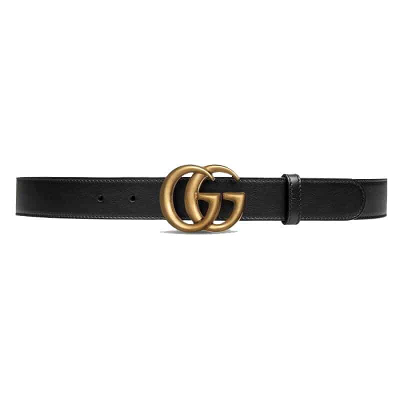 Gucci Leather belt with Double G buckle