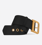 Christian Dior quake Women Belt Black Smooth Calfskin, 55 MM