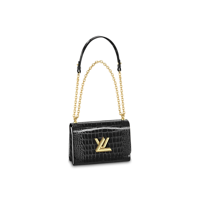 Louis Vuitton Twist MM Bag in Black