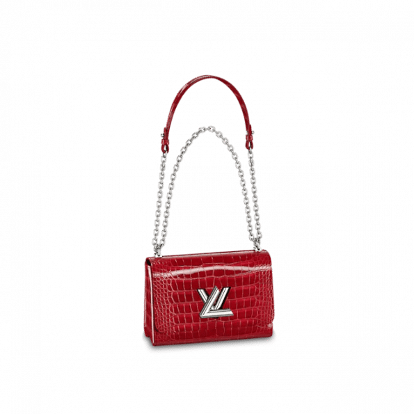 Louis Vuitton Twist MM Bag in Rubis Red
