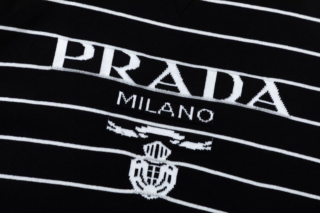 Prada Superfine wool Strip TShirt