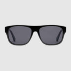 RECTANGULAR-FRAME ACETATE SUNGLASSES