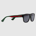 RECTANGULAR-FRAME ACETATE SUNGLASSES