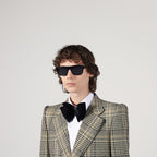 RECTANGULAR-FRAME ACETATE SUNGLASSES