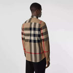 Burberry Check Stretch Cotton Poplin Shirt