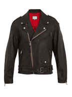 GUCCI- Dragon Appliqué Leather Jacket - Mens - Black