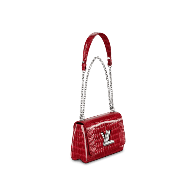 Louis Vuitton Twist MM Bag in Rubis Red