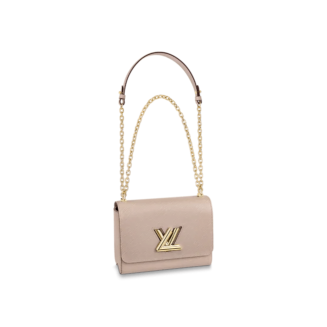 Louis Vuitton Twist MM Bag In Galet Gray