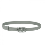 Christian Dior Saddle Women Belt Gray Ultramatte Calfskin, 20 MM